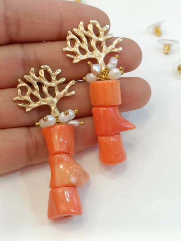 pendientes naranjas