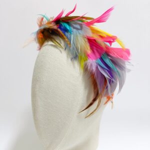 Diadema plumas colores