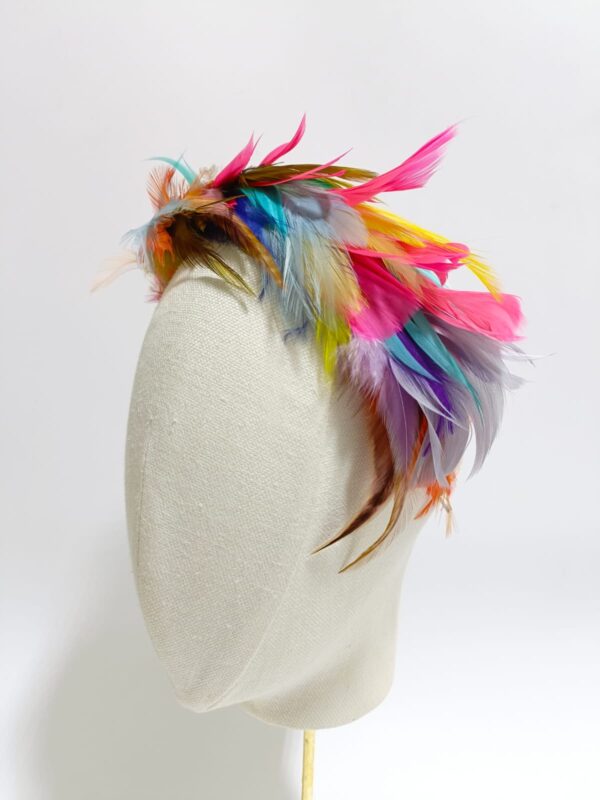 Diadema plumas colores